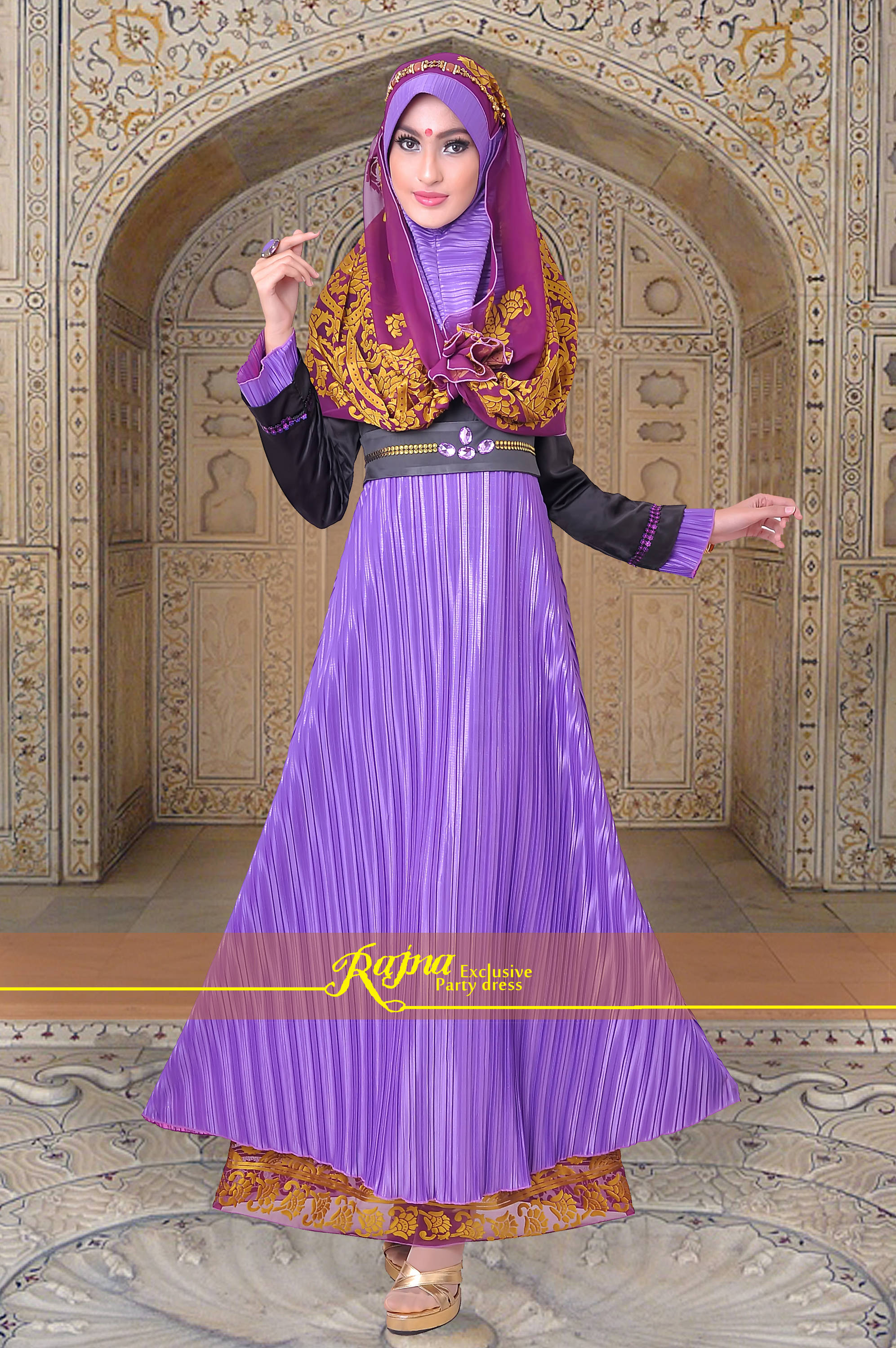 Dress Gamis Pesta Muslim Model Dress Gamis Pesta Muslim Terbaru